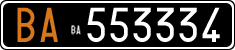 License plate of Italy, Cars (1927 year series)