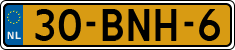 License plate of the Netherlands, Heavy Commercial Vehicles (1994 system)