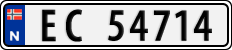 License plate of Norway, Cars