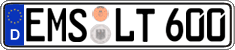 German license plate, Regular plates
