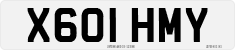 License plate of the United Kingdom, 1983 year system