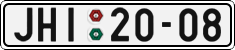 License plate of the Czech Republic, Cars (1960)