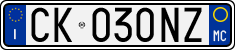 License plate of Italy, Cars (1994 year series)