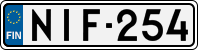 License plate of Finland, Cars