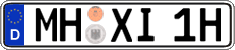 German license plate, Plates for oldtimers (type 