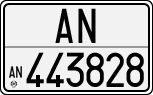 License plate of Italy, Cars (1927 year series)