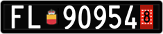 License plate of Liechtenstein, Provisional
