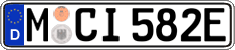 German license plate, Electric vehicles