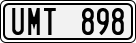 License plate of Sweden, Regular plates