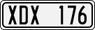 License plate of Sweden, Regular plates