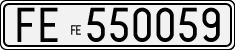 License plate of Italy, Cars (1927 year series)
