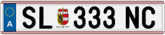 License plate of Austria, Regular plates