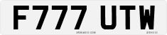 License plate of the United Kingdom, 1983 year system