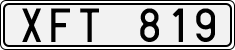 License plate of Sweden, Regular plates