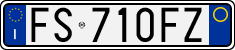 License plate of Italy, Cars (1994 year series)