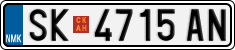 License plate of North Macedonia, Regular plates (2012)