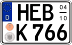 German license plate, Seasonal plates