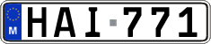 License plate of Malta, Regular plates (ABC 123)