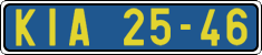 License plate of the Czech Republic, Foreign citizens and enterprises (1960)