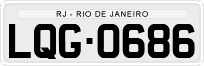 License plate of Brazil, Private owners (1990)