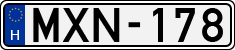 license plates of Hungary, Cars (1990)