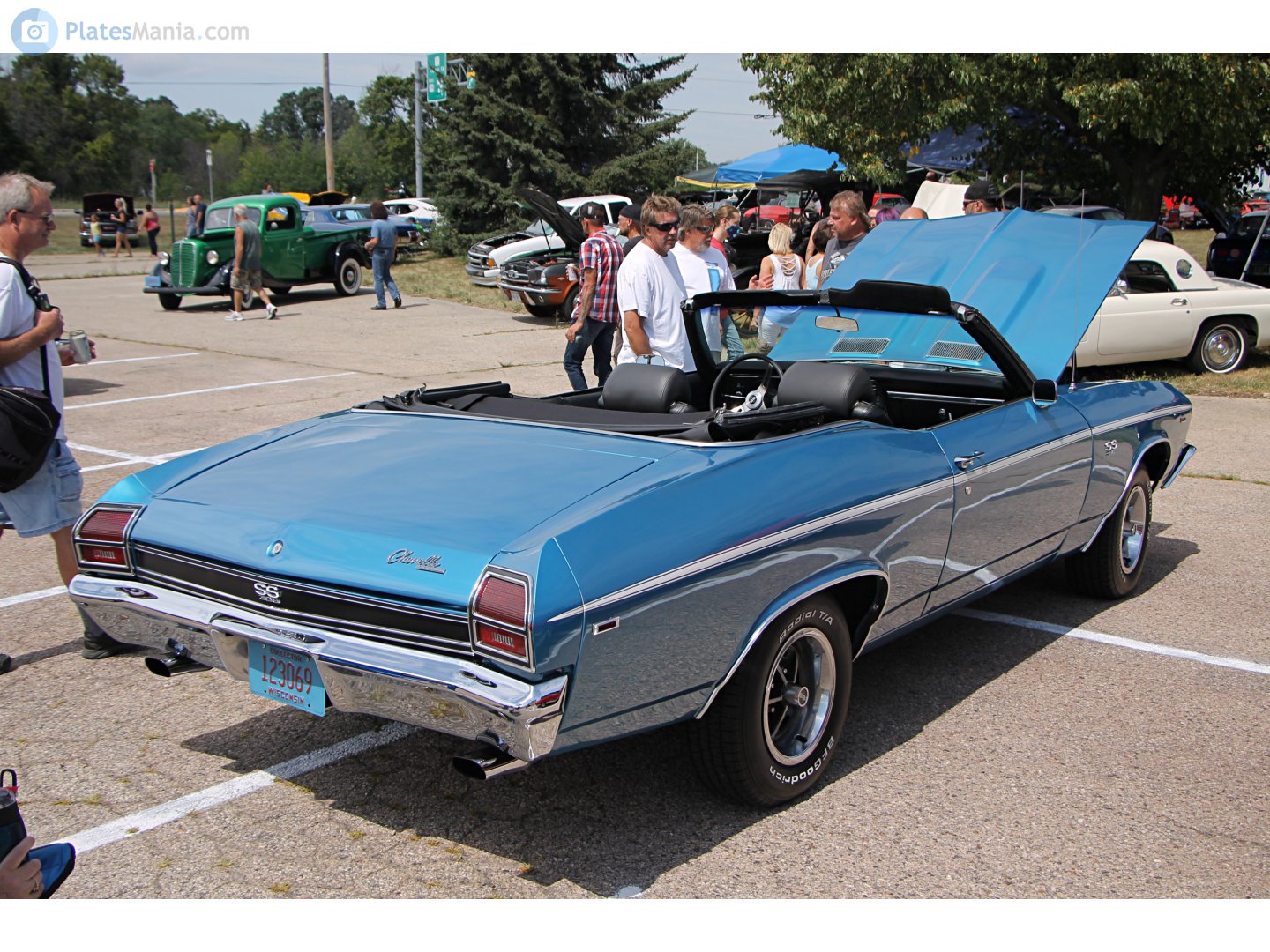 123069, Chevrolet Chevelle 2nd gen 1969 2-door Convertible (67; A-body), 1st facelift, 1968–1969