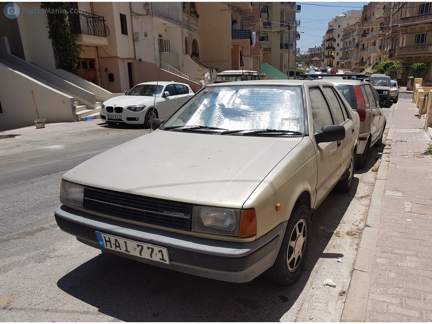 HAI 771, Hyundai Pony 3rd gen Sedan (X1; EU-market), 1985–1989