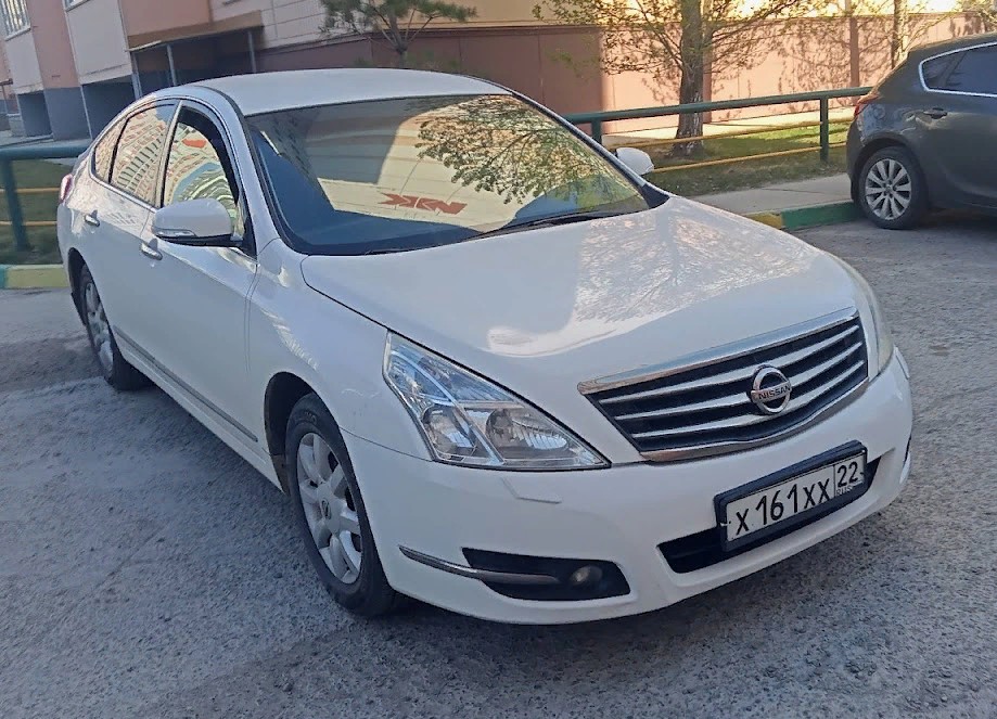 х 161 хх 22, Nissan Teana 2nd gen (J32), 2008–2014 (–2019 for TW-market)