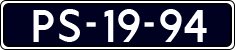 License plate of the Netherlands, Commercial Vehicles (1951-1994 system)