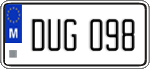 License plate of Malta, Regular plates (ABC 123)
