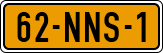 License plate of the Netherlands, Cars