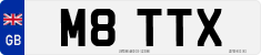 License plate of the United Kingdom, 1983 year system