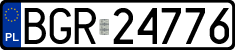 License plates of Poland, Regular car plates