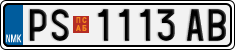 License plate of North Macedonia, Regular plates (2012)