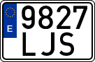 License plates of Spain, Ordinary (2000)