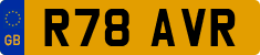 License plate of the United Kingdom, 1983 year system