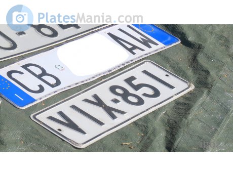 VIX-851, License plate without vehicle