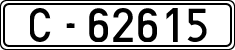 License plates of Spain, 1900 year series