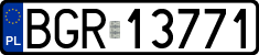 License plates of Poland, Regular car plates