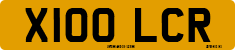 License plate of the United Kingdom, 1983 year system