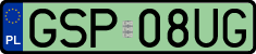 License plates of Poland, Electric vehicles