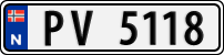 License plate of Norway, Trailers, motorcycles, special vehicles