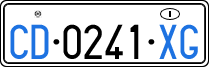 License plate of Italy, Diplomatic