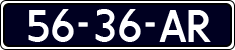 License plate of the Netherlands, Cars