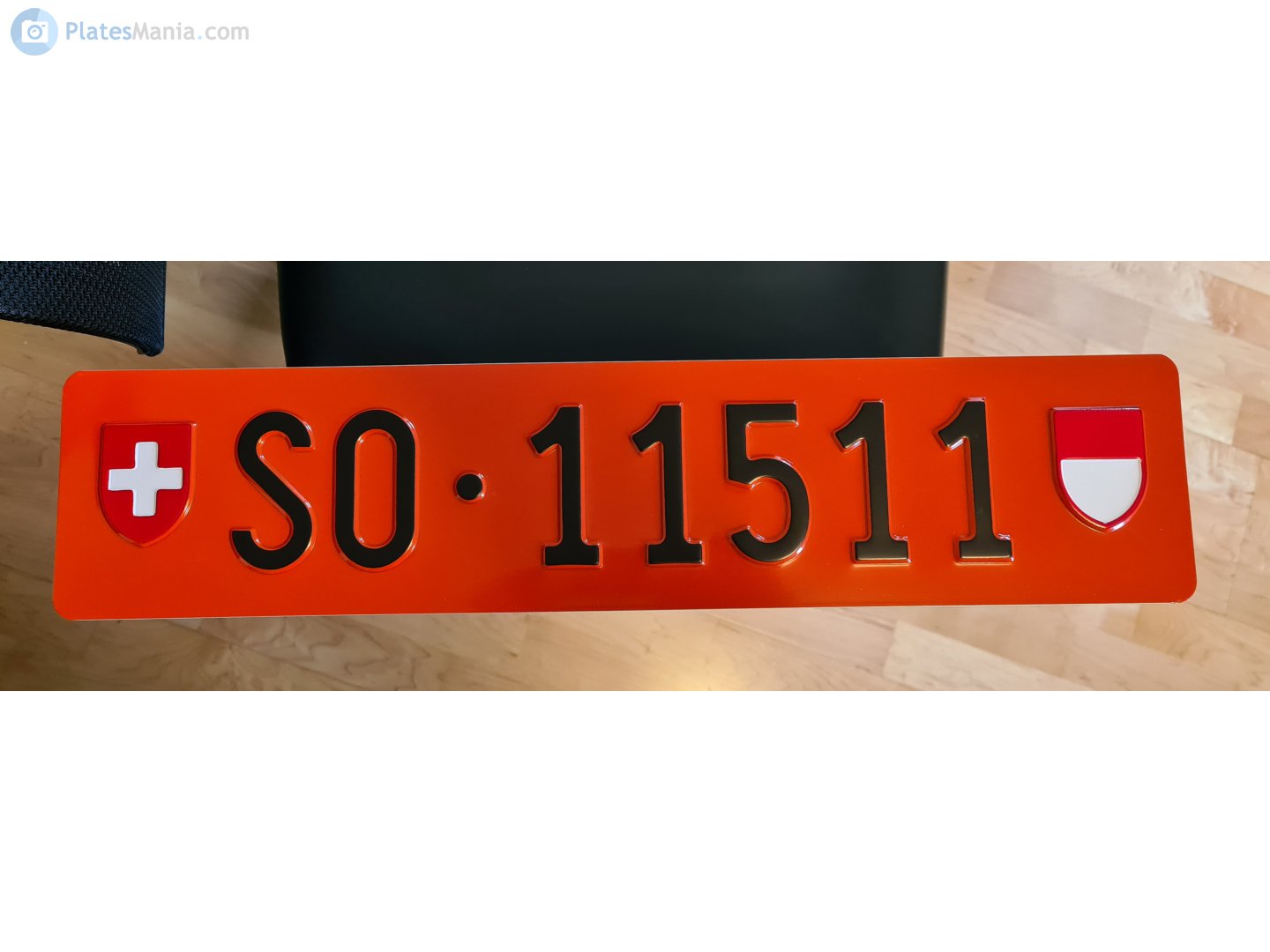 SO 11511, License plate without vehicle 