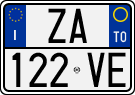 License plate of Italy, Cars (1994 year series)