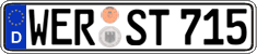 German license plate, Regular plates