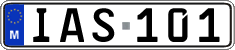 License plate of Malta, Regular plates (ABC 123)