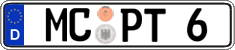 German license plate, Regular plates