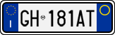 License plate of Italy, Cars (1994 year series)